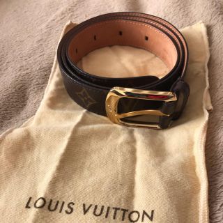 ルイヴィトン(LOUIS VUITTON)のサンチュール・エリプス モノグラム（ゴールドバックル）(ベルト)