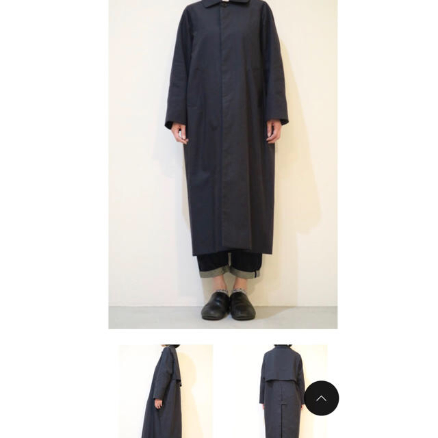 YAECA(ヤエカ)のるか様専用 YAECA 定番ステンカラーコート 希少ブラック レディースのジャケット/アウター(ロングコート)の商品写真