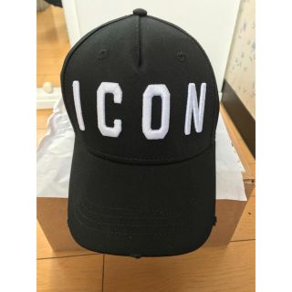 ディースクエアード(DSQUARED2)の新品 DSQUARED2 CAP ICON BLACK 黒 ディースクエアード(キャップ)