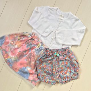 エイチアンドエム(H&M)の80cm♡カ-デｨｶﾞﾝ&ボﾄﾑスset(カーディガン/ボレロ)