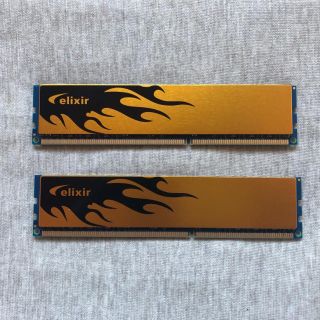 エリクシール(ELIXIR)のパソコン用メモリ DDR3 PC3-12800 4GB ×2枚(PCパーツ)