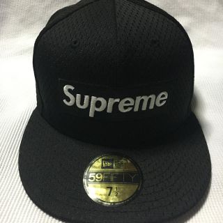 シュプリーム(Supreme)のSupreme 18SS Mesh Box Logo New Era Cap 黒(キャップ)