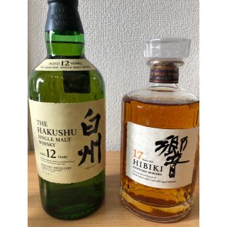 サントリー(サントリー)の響17年 700ml & 白州12年 700ml(ウイスキー)