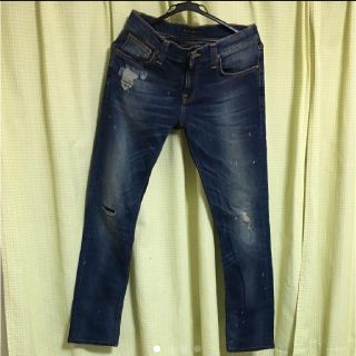 ヌーディジーンズ(Nudie Jeans)のnudie jeans ﾀｲﾄﾛﾝｸﾞｼﾞｮﾝ  W30 L32 美品☆(デニム/ジーンズ)