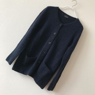 アーペーセー(A.P.C)のA.P.C. アーペーセー カシミヤ混 ウール カーディガン ネイビー S(カーディガン)