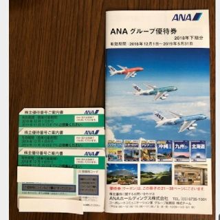 エーエヌエー(ゼンニッポンクウユ)(ANA(全日本空輸))の★ANA株主優待券3枚★グループ優待券一冊付き★(その他)