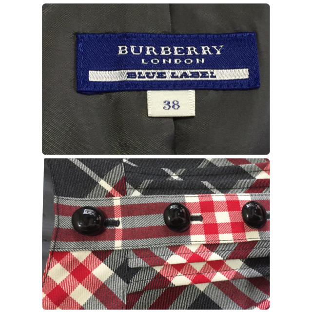 BURBERRY BLUE LABEL(バーバリーブルーレーベル)のBURBERRY BLUELABEL チェックワンピ 38 レディースのワンピース(ミニワンピース)の商品写真