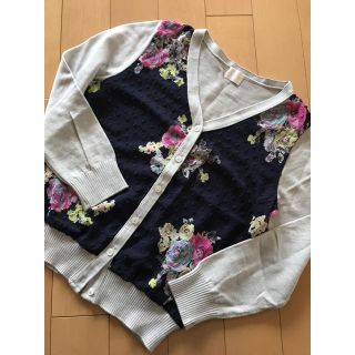 アプワイザーリッシェ(Apuweiser-riche)の【reireeeei様専用】Liala×PG 花柄カーディガン(カーディガン)