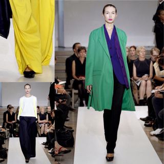 ジルサンダー(Jil Sander)のラフシモンズ ジルサンダー 厚底レザーヒール パンプスブラウン 38 24レトロ(ハイヒール/パンプス)