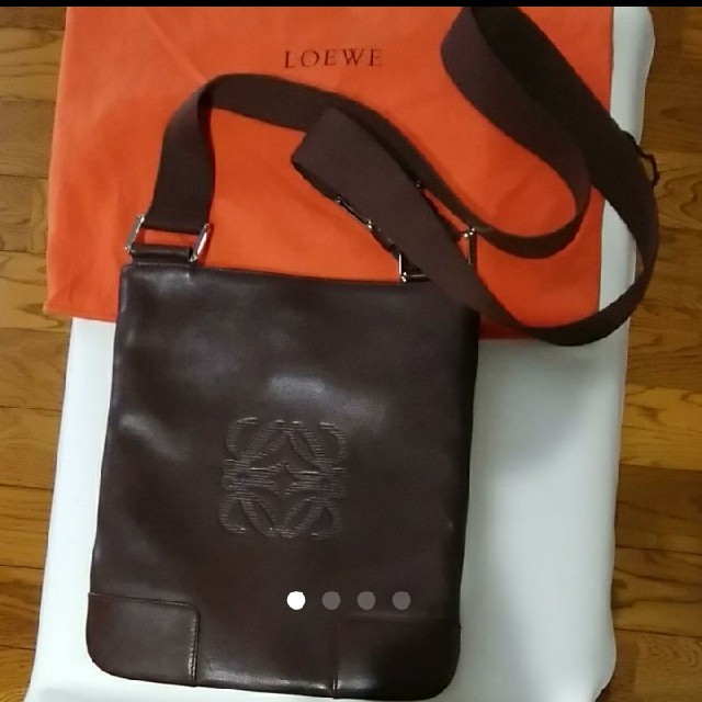 レディース☆専用です。LOEWE茶色レザー斜めかけバッグ