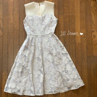 ジルスチュアート(JILLSTUART)のジャガードワンピース 新品 タグ付き(ひざ丈ワンピース)