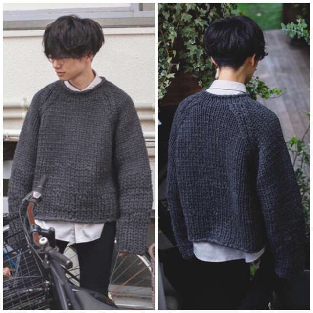 yoke 18aw グラデーションゲージ　ハンドニット