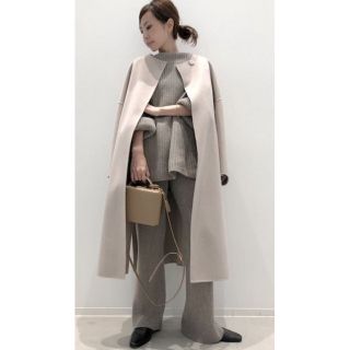 アパルトモンドゥーズィエムクラス(L'Appartement DEUXIEME CLASSE)の♪新品♪アパルトモン ALMA ROSA NO COLLAR COAT(ロングコート)