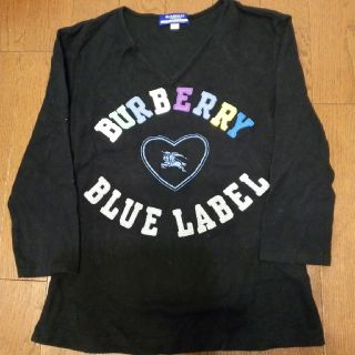 バーバリーブルーレーベル(BURBERRY BLUE LABEL)のBURBERRY 黒 長袖Tシャツ (Tシャツ(長袖/七分))