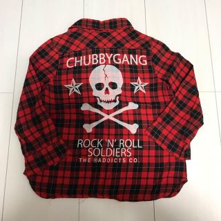 チャビーギャング(CHUBBYGANG)のチャビーギャング シャツ チェックシャツ 90cm(Tシャツ/カットソー)