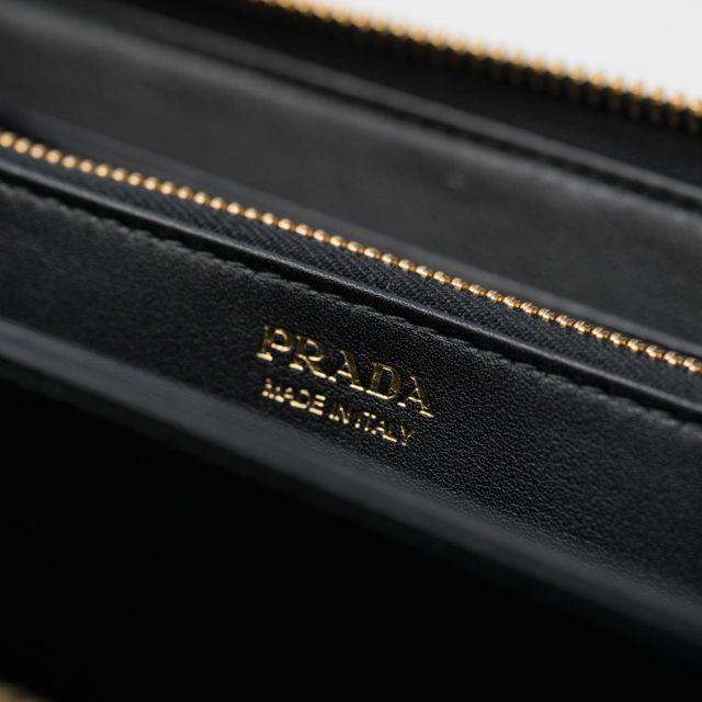 新品★PRADA★レザーウォレット リボンデザイン長財布 プラダ N