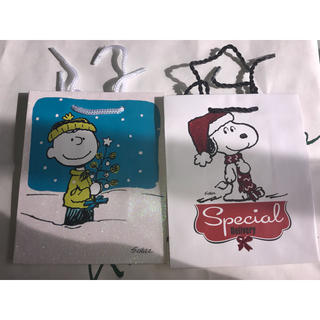 スヌーピー(SNOOPY)のスヌーピー チャーリーブラウン クリスマス紙袋セット(ラッピング/包装)