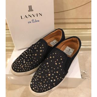 ランバンオンブルー(LANVIN en Bleu)のランバンオンブルー ストーンスニーカー(スニーカー)