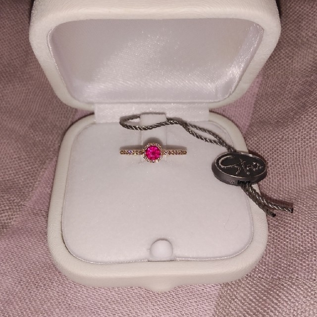 スタージュエリー　K18 MINI HALO RUBY RING 8号　美品