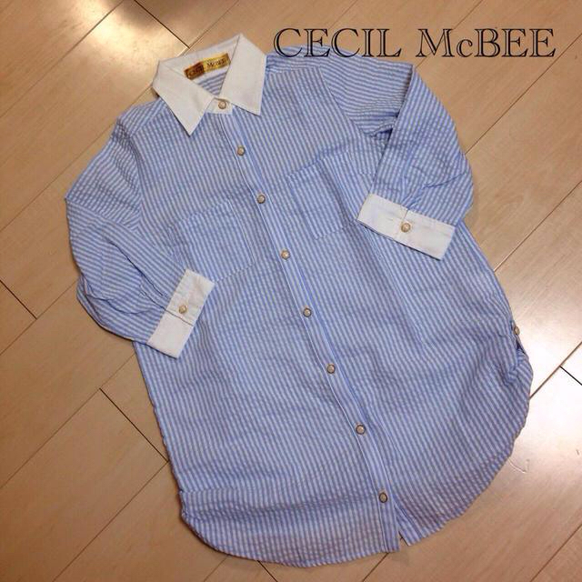 CECIL McBEE(セシルマクビー)のCECIL McBEEシャツワンピ レディースのトップス(シャツ/ブラウス(長袖/七分))の商品写真