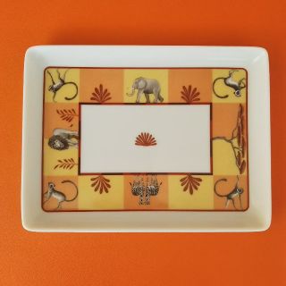 エルメス(Hermes)のエルメス HERMES アフリカ プレート 皿 小物入れ 動物 美品 未使用(小物入れ)