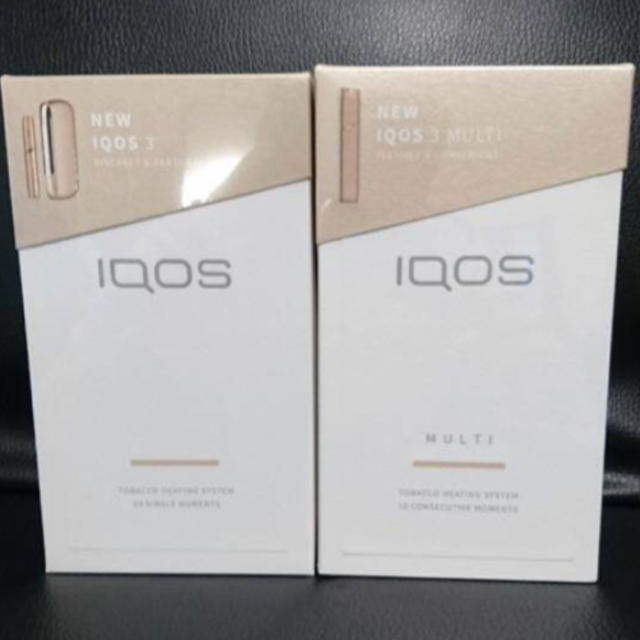 新品 iQOS3 + iQOS3 MULTI ゴールド 2台 アイコス3