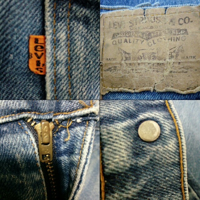 80年代 希少 Levi’s 505 USA TALON オレンジタブ 34