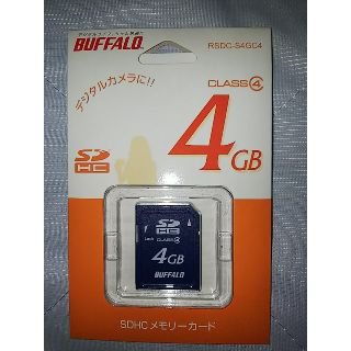 バッファロー(Buffalo)の新品未使用 SDHC Card 4GB CLASS4(その他)