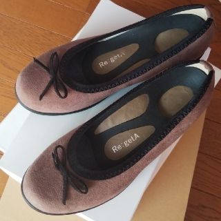 リゲッタ(Re:getA)の【♪yuyu♪さま専用】未使用   リゲッタ  リボンバレエパンプス(バレエシューズ)