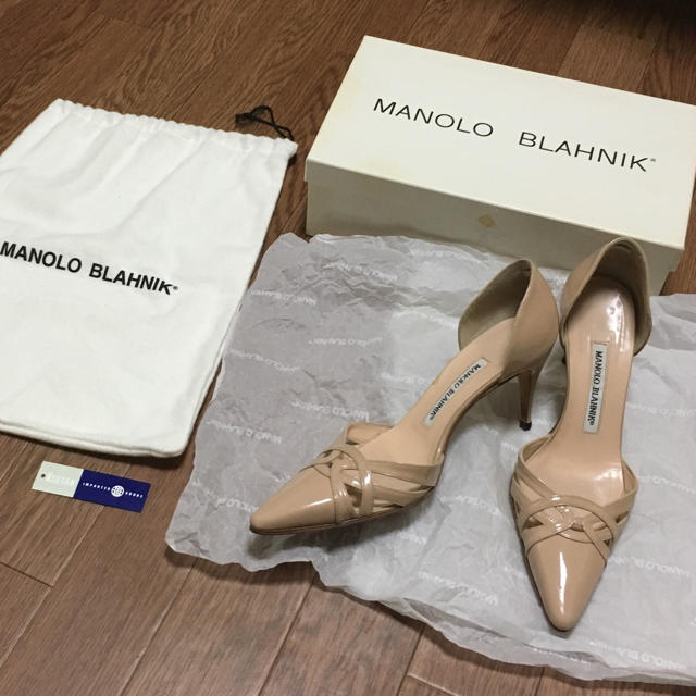 MANOLO BLAHNIK◆マノロブラニク◆ベージュ パンプスレディース