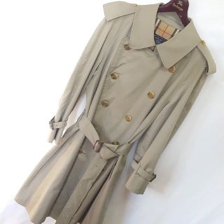 バーバリー(BURBERRY)のイギリス製★old BURBERRY ノバチェック ビンテージ トレンチコート(トレンチコート)