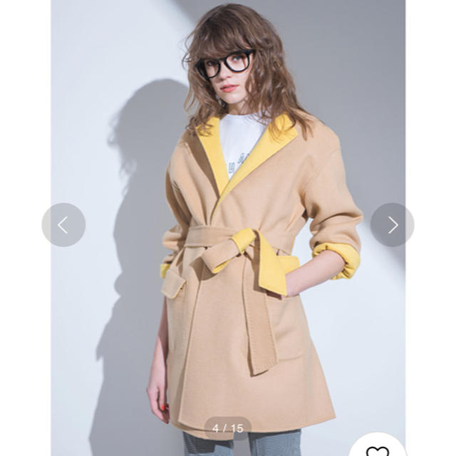 新品未使用タグ付き♡完売♡一枚仕立てノーカラーリバーコート | www