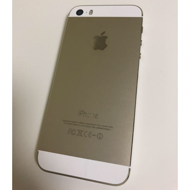 Apple(アップル)の【中古品】iPhone 5s 16G ゴールド スマホ/家電/カメラのスマートフォン/携帯電話(スマートフォン本体)の商品写真