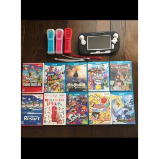 ウィーユー(Wii U)のWiiUマリオメーカーセット32G とソフト10枚(家庭用ゲーム機本体)