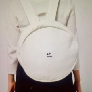 ズッカ(ZUCCa)のZUCCA ROUND TABLET BAG 白 リュック(リュック/バックパック)