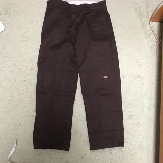 ディッキーズ(Dickies)のDICKIES ディッキーズ ワイドパンツ カットオフ パンツ 茶色 ブラウン(ワークパンツ/カーゴパンツ)