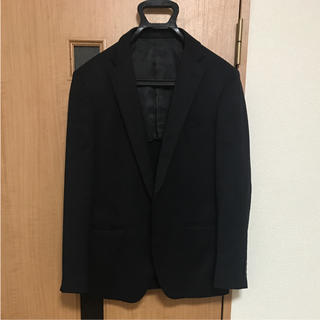 【美品】スーツ ジャケット  黒 ブラック(スーツジャケット)