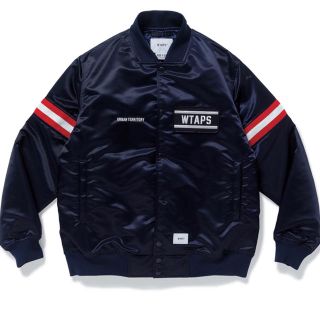 ダブルタップス(W)taps)の専用      WTAPS182.TEAM JACKET 新品M NAVY (ナイロンジャケット)