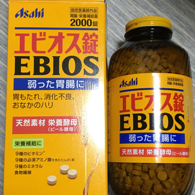 アサヒ(アサヒ)のエビオス錠 食品/飲料/酒の健康食品(ビタミン)の商品写真