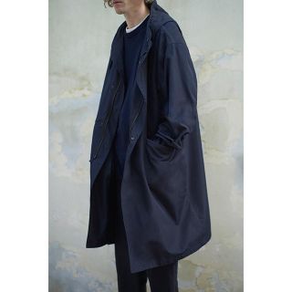 コモリ(COMOLI)のcomoli  17ss シルクフードコート(モッズコート)