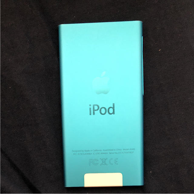 Apple(アップル)のiPod nano 7世代 ブルー スマホ/家電/カメラのオーディオ機器(ポータブルプレーヤー)の商品写真