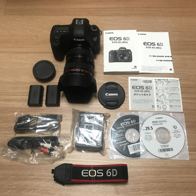 人気カラーの Canon 予備バッテリー付 24-105Lキット 6D EOS Canon 美