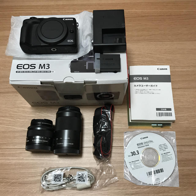 良品★キヤノン Canon EOS M3 ダブルズームキット