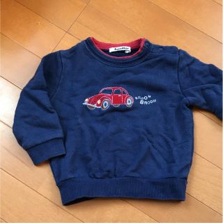 ファミリア(familiar)のファミリア 車の刺繍 トレーナー80㎝(トレーナー)