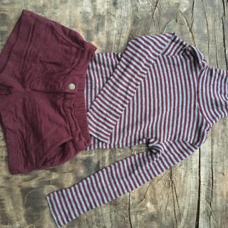 プチバトー(PETIT BATEAU)のプチバトー⭐️カットソー&ショートパンツkids(Tシャツ/カットソー)