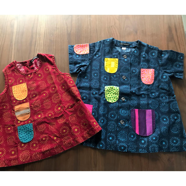 マリメッコ  イロイネンタッキ marimekko ハッピードレス 80 90