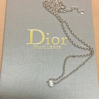 ディオール(Dior)のディオール  ホワイトゴールド ネックレス お値下げ(ネックレス)