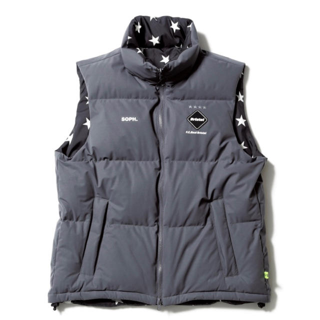 Lサイズ 定価以下 FCRB REVRSIBLE DOWN VEST GRAY | diamundialfuturos