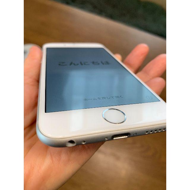 Apple(アップル)のiphone6 silver 64GB softbank スマホ/家電/カメラのスマートフォン/携帯電話(スマートフォン本体)の商品写真