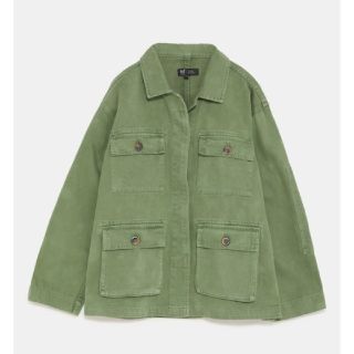 ザラ(ZARA)のZARA完売大人気ミリタリーシャツジャケット新品(ミリタリージャケット)